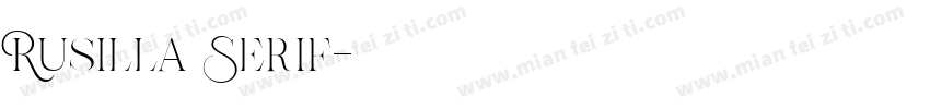 Rusilla Serif字体转换